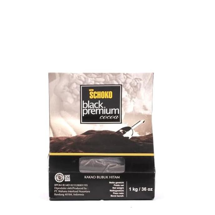 

Cocoa Powder SCHOKO tipe Jetblack / cokelat bubuk hitam / cocoa black TERBATAS Kode 936