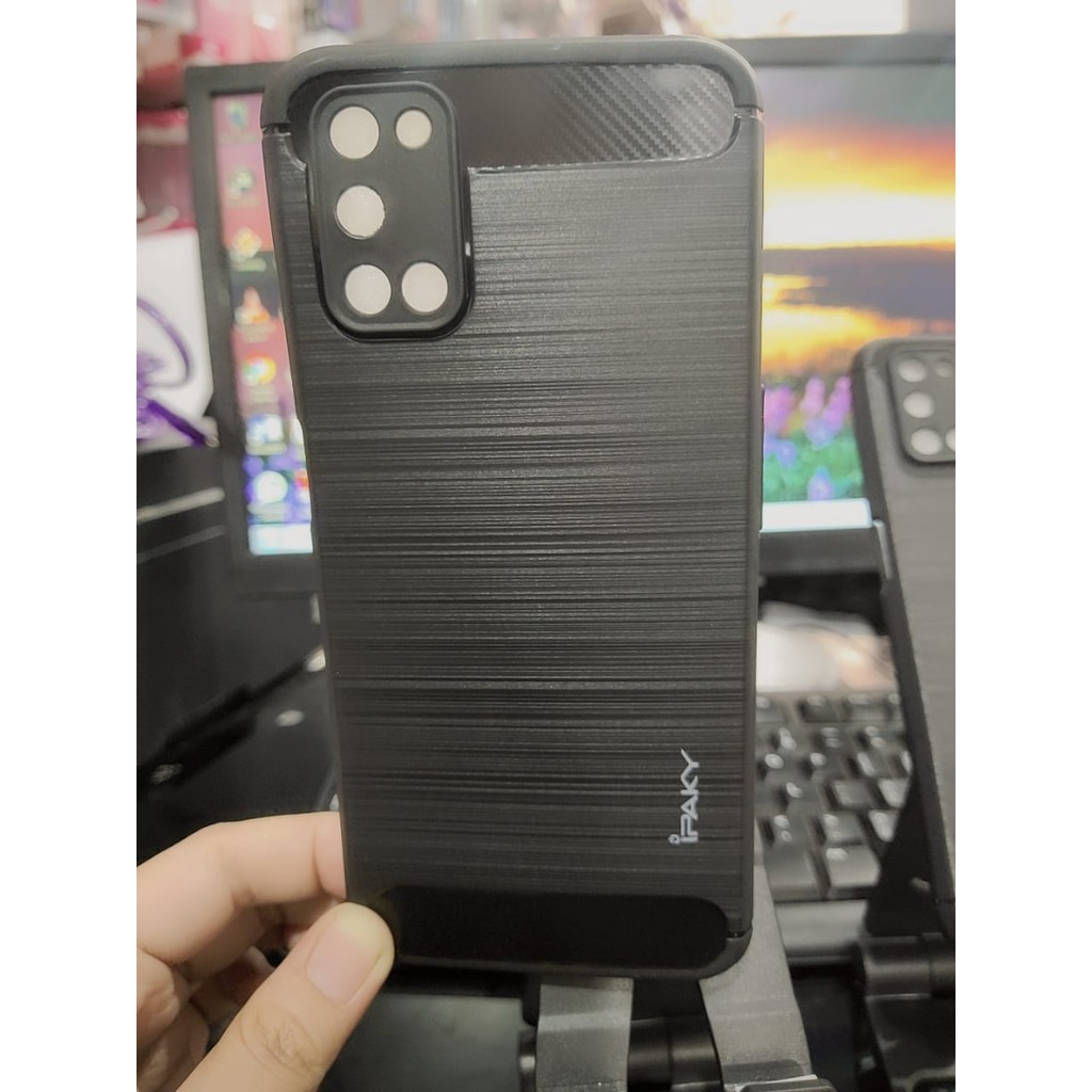 iPaky Carbon Oppo A52 A92 6.5 inch Slim Fit Carbon Oppo A72 Fiber Multi Carbon ANTI MELAR