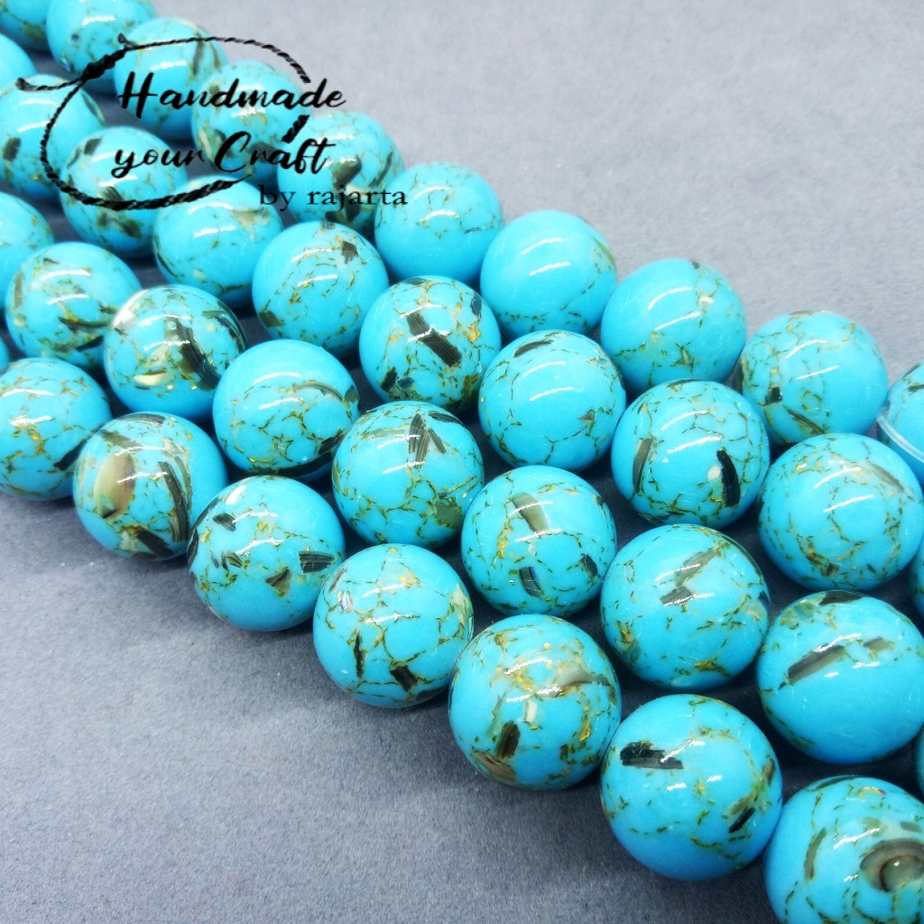 Butir Batu Shell Turquoise Natural Loose Stone