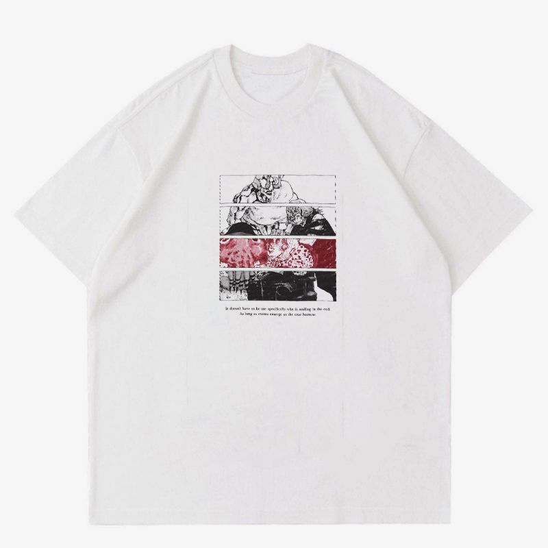 T-shirt | Oversize | KAOS JUJUTSU KAISEN X UNIQLO COLLECTION | T-SHIRT BAJU ANIME JUJUTSU KAISEN | B
