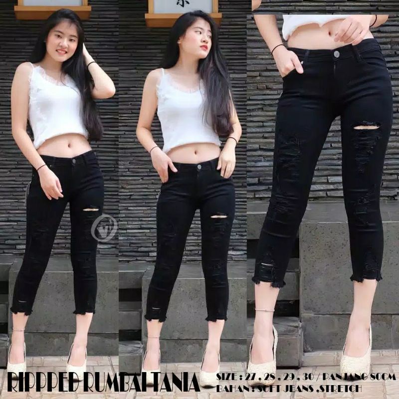 7/9 CELANA HITAM SOBEK LAPIS FURING CELANA WANITA