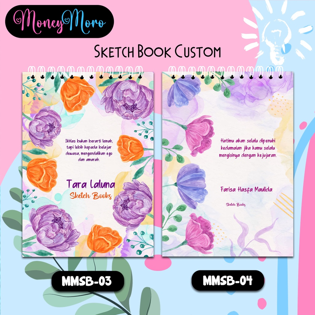 

MoneyMoro MMSB 03-04 Sketch Book Buku Gambar Custom Notepad Blocknote Notebook