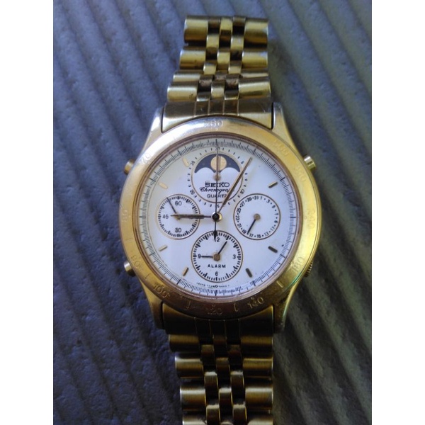 Seiko Chronograph Alarm Moonphase Bekas