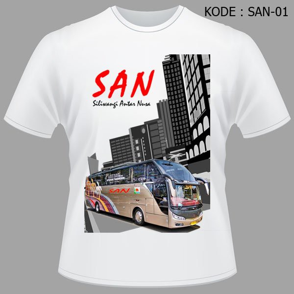 Kaos Bis SAN Baju SAN Tshirt Jetbus Bmc Bismania Comunity Bis Mania SAN-01