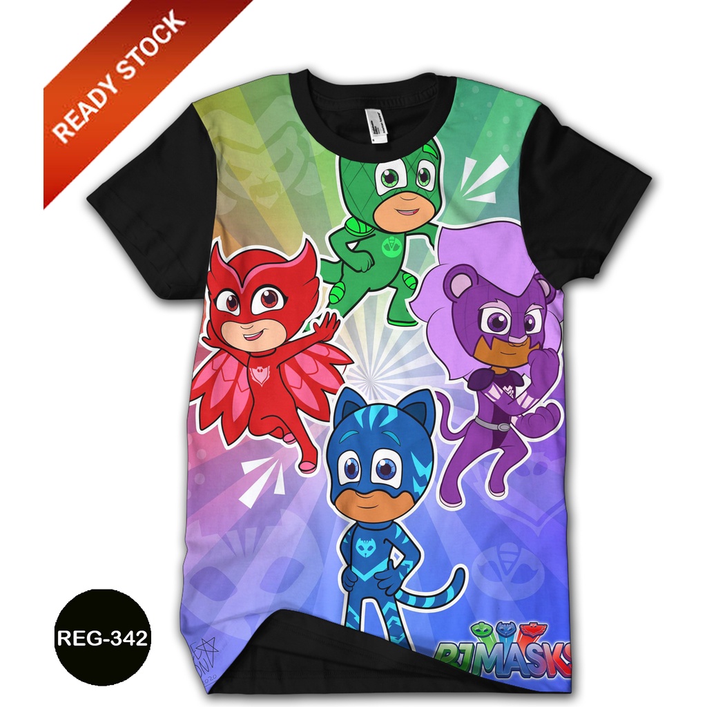 Kaos PJ Masks CatBoy Kaos 3D Anak dan Dewasa Karakter PJ Masks Catboy REG-342