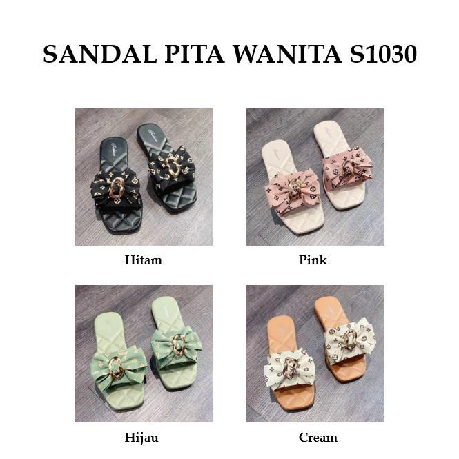 Grosir - S1030 Sandal Wanita Motif Pita / Sandal Fashion Import / Sandal Model Pita / Sandal Cewek Murah