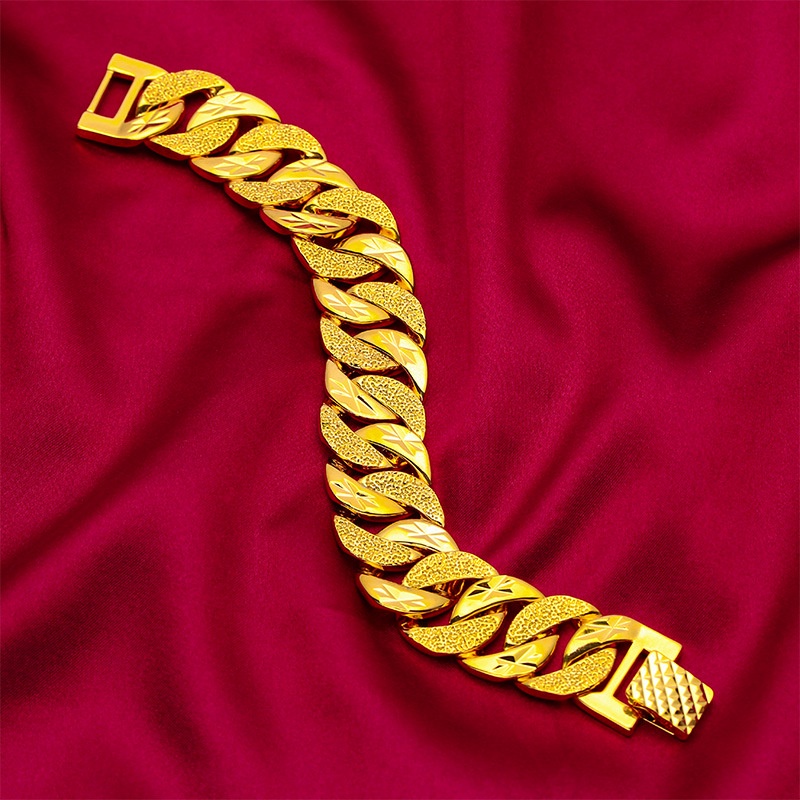 Gelang Model Twist Lapis Emas Asli Kadar 375 Lebar 20mm Untuk Pacar