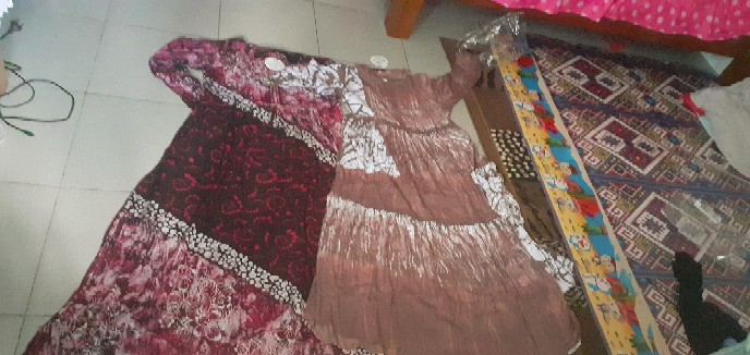 Tw76 Gamis Batik Twill Premium Motif Abstrak