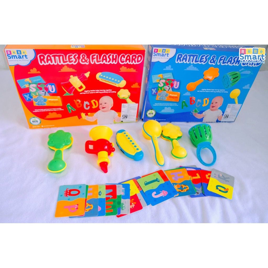 Bebe Smart Rattles &amp; Flash Card - Mainan Anak