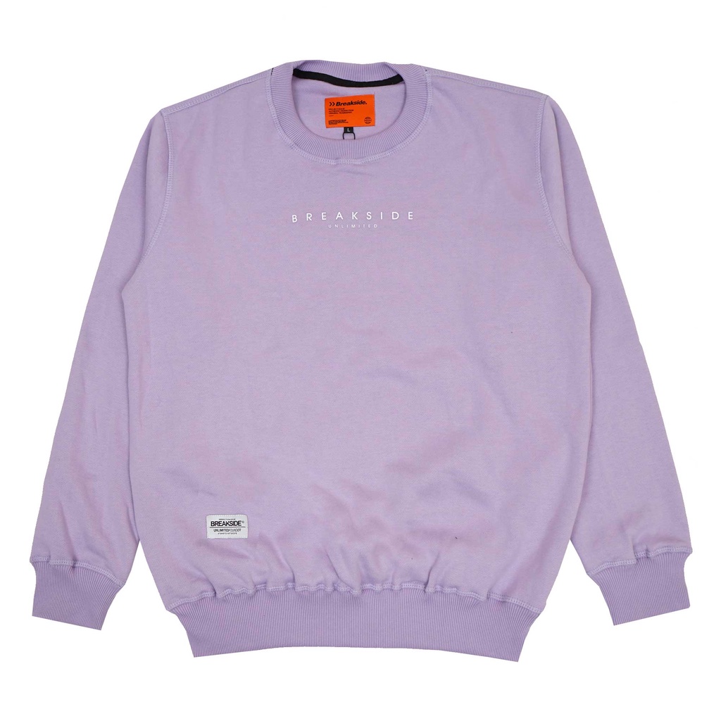 SWEATER OBLONG PREMIUM / SWEATER PREMIUM / CREWNECK PRIA WANITABreakside Crewneck Let It Be - Lilac