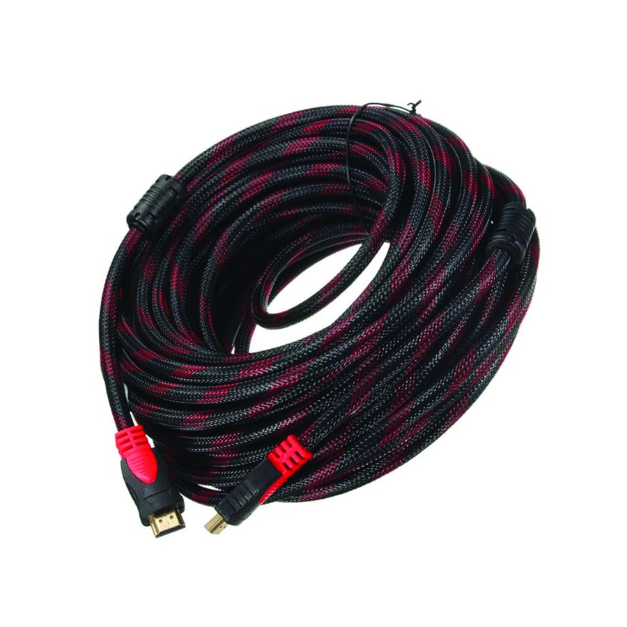 KHC10 | KABEL HDTV STANDART MALE TO MALE CENTROO 10 M JARING (BLACK)