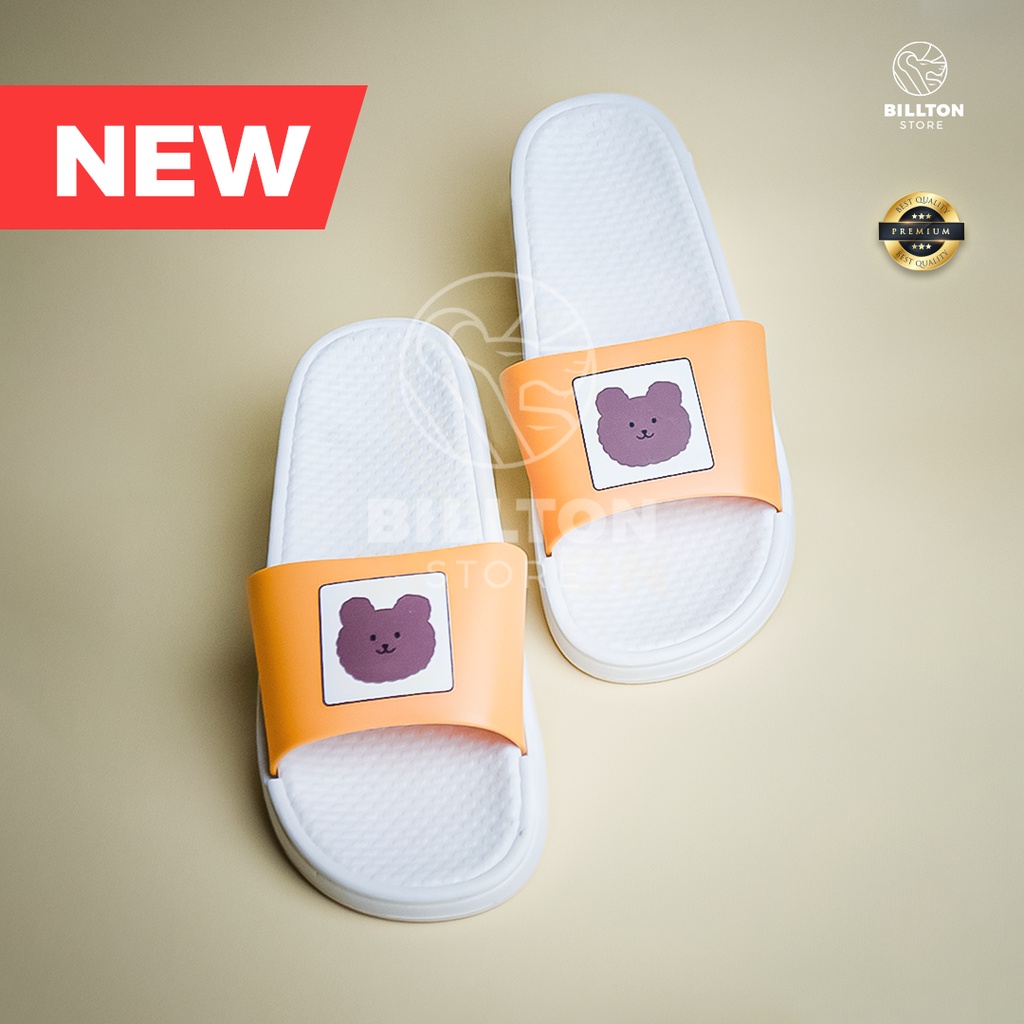 Sandal Karet Selop Wanita Slip On Cute Empuk Premium &amp; Tebal