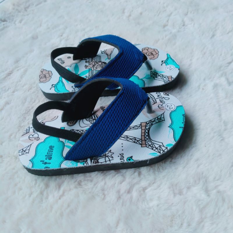 Sandal anak baby lucu tali belakang