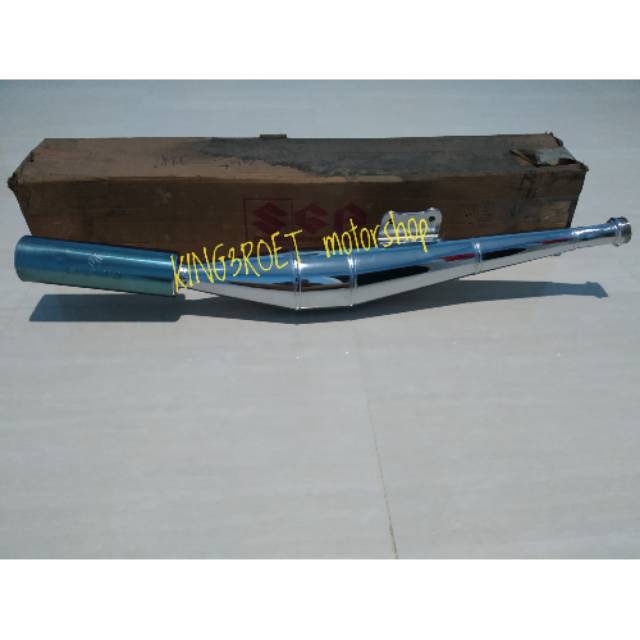 Knalpot SUZUKI TORNADO GS 110 original Substitusi suzuki RC110 crystal