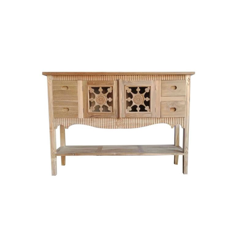 LEMARI TV KONSUL KAYU JATI