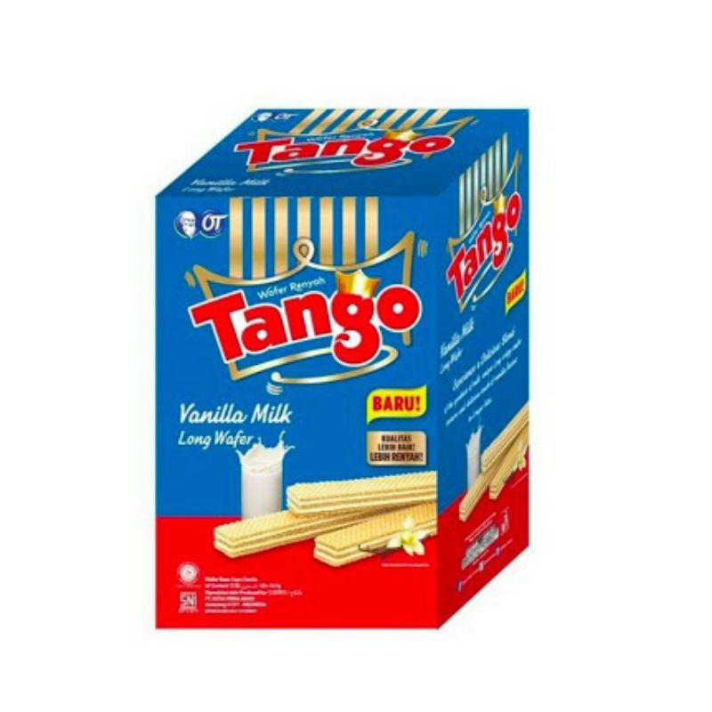 

Wafer Renyah Tango Vanilla Milk (Long Wafer isi 20pcs@7gr)