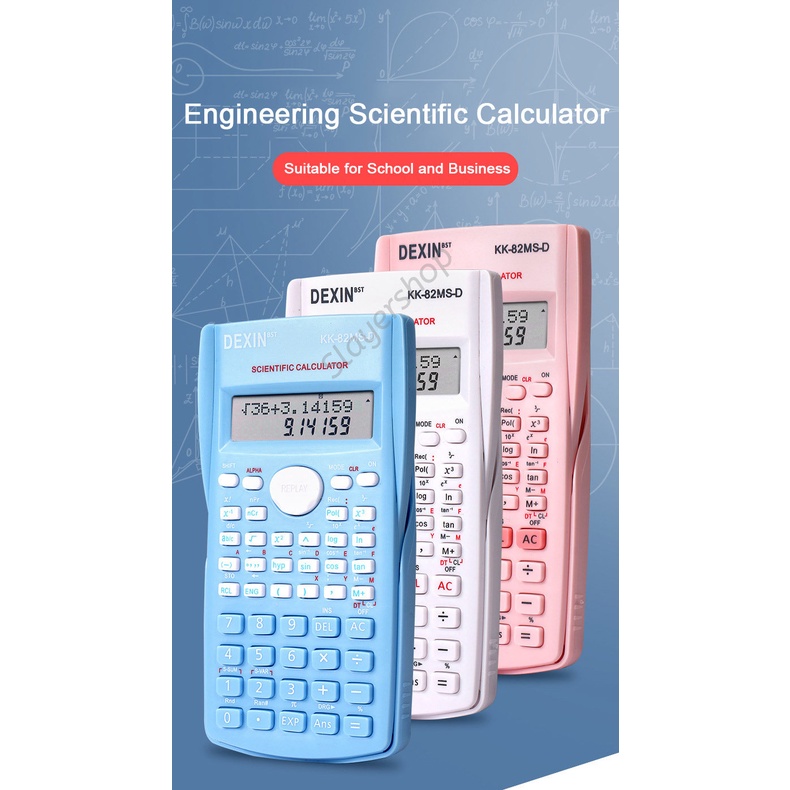 

YUH Kalkulator Color Function Scientific Kalkulator 24 Fungsi Kalkulasi 3 Warna
