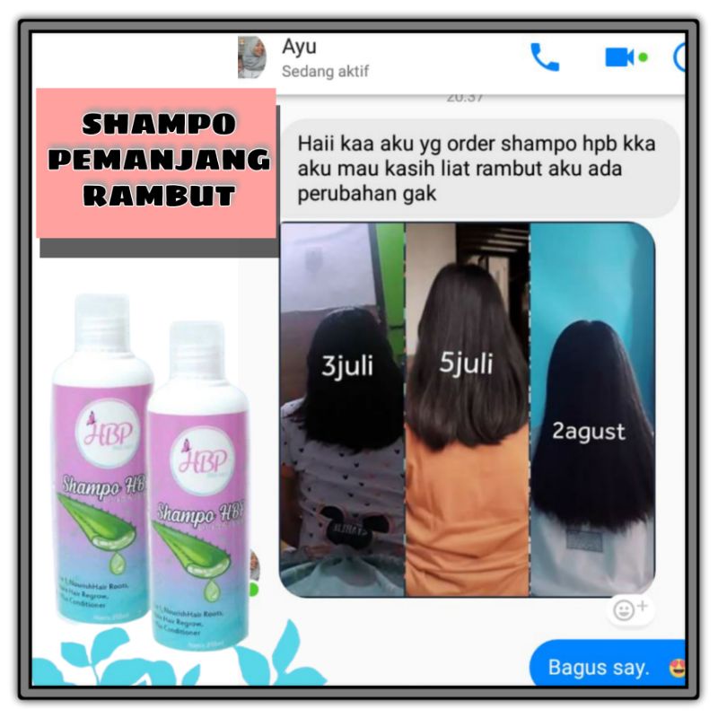 SHAMPO HBP PEMANJANG RAMBUT / PEMANJANG RAMBUT TERBUKTI AMPUH / ANTI KETOMBE / ANTI KUTU / ANTI RONT