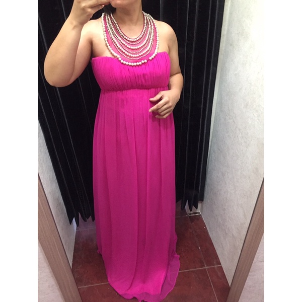 “COAST“ FUSCHIA LONG DRESS SIZE 10