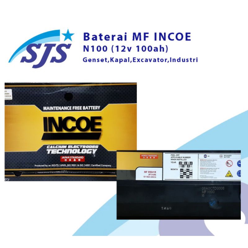 Accu MF Incoe N100 12v 100ah