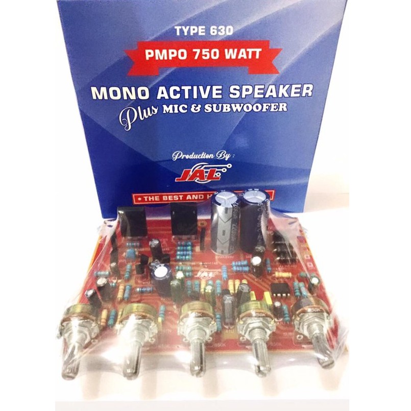 KIT MONO ACTIVE SPEAKER PLUS MIC SUBWOOFER TYPE 630 TANPA HEASTINK