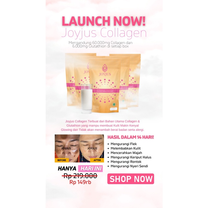 Joyjus Collagen with Bovine Collagen isi 12 Sachet