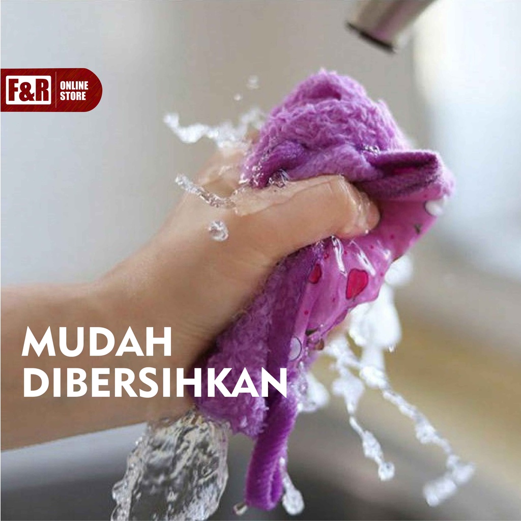 Lap Tangan Handuk Lembut Gantung Kain Lap Tangan Serbet Tangan Serbet Gantung Hand Towel Microfiber