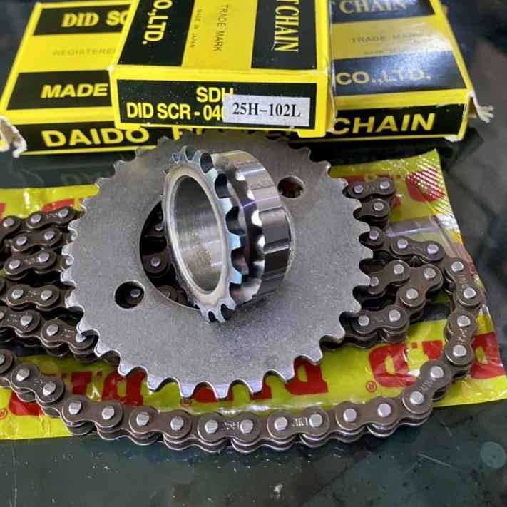 ☟ kamprat gl series panjang 100 102 104 set gigi atas bawah kamprat DID dan ori AHM ✷