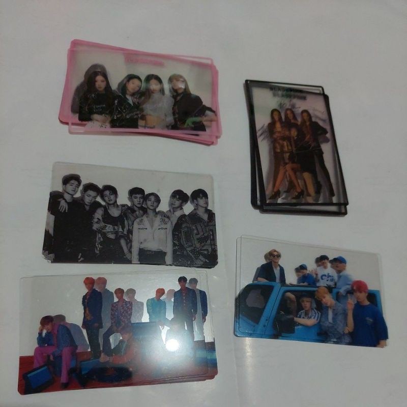 benefit ktown4u Transparant photocard BTS , Blackpink , Ikon