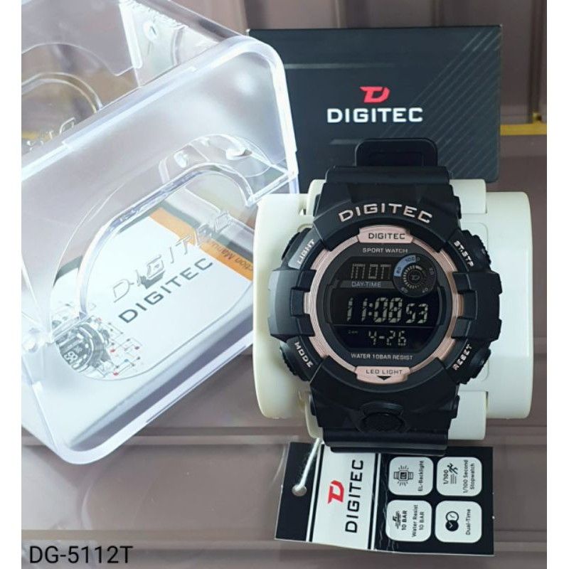 Jam Tangan Pria Digital Digitec Original DG-5112T Tahan Air Bisa Untuk Berenang