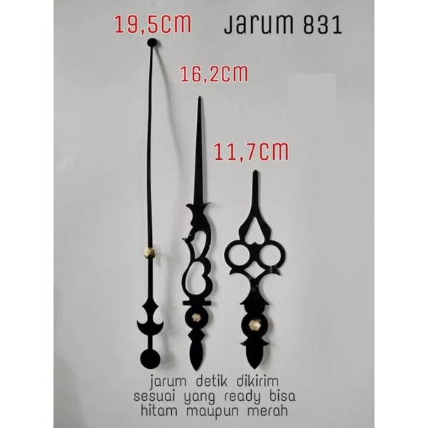 mesin jam dinding jarum besar ukir 831