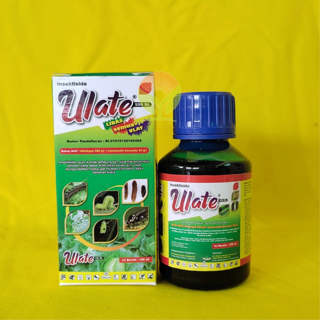 INSEKTISIDA ULATE 550SL 100ML OBAT ULAT AMPUH UNTUK SAYURAN DAN BUAH