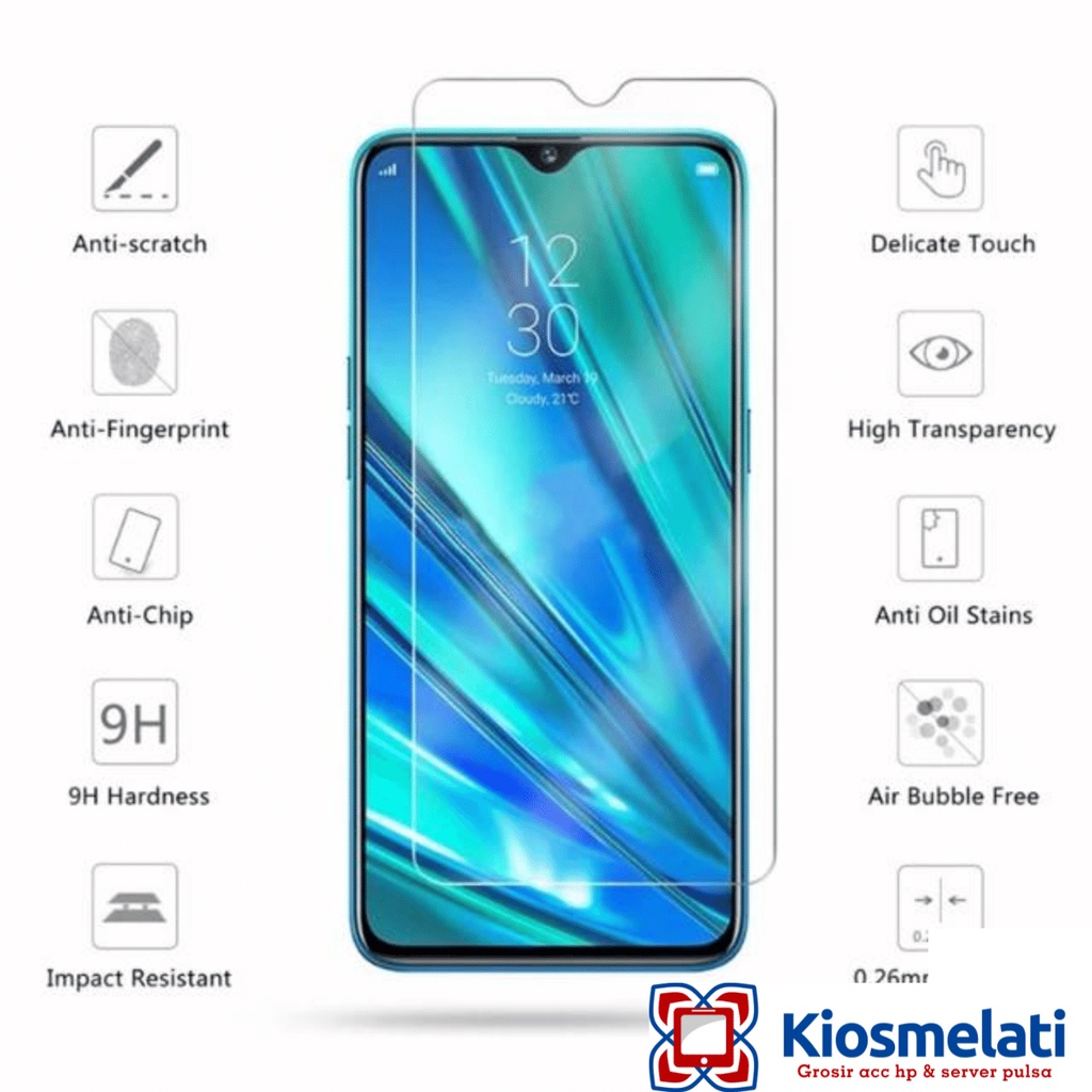 Tempered Glass Vivo V5+ plus Full warna Screen Guard - Anti Gores Kaca Vivo Y19 - Anti Gores Kaca Vi