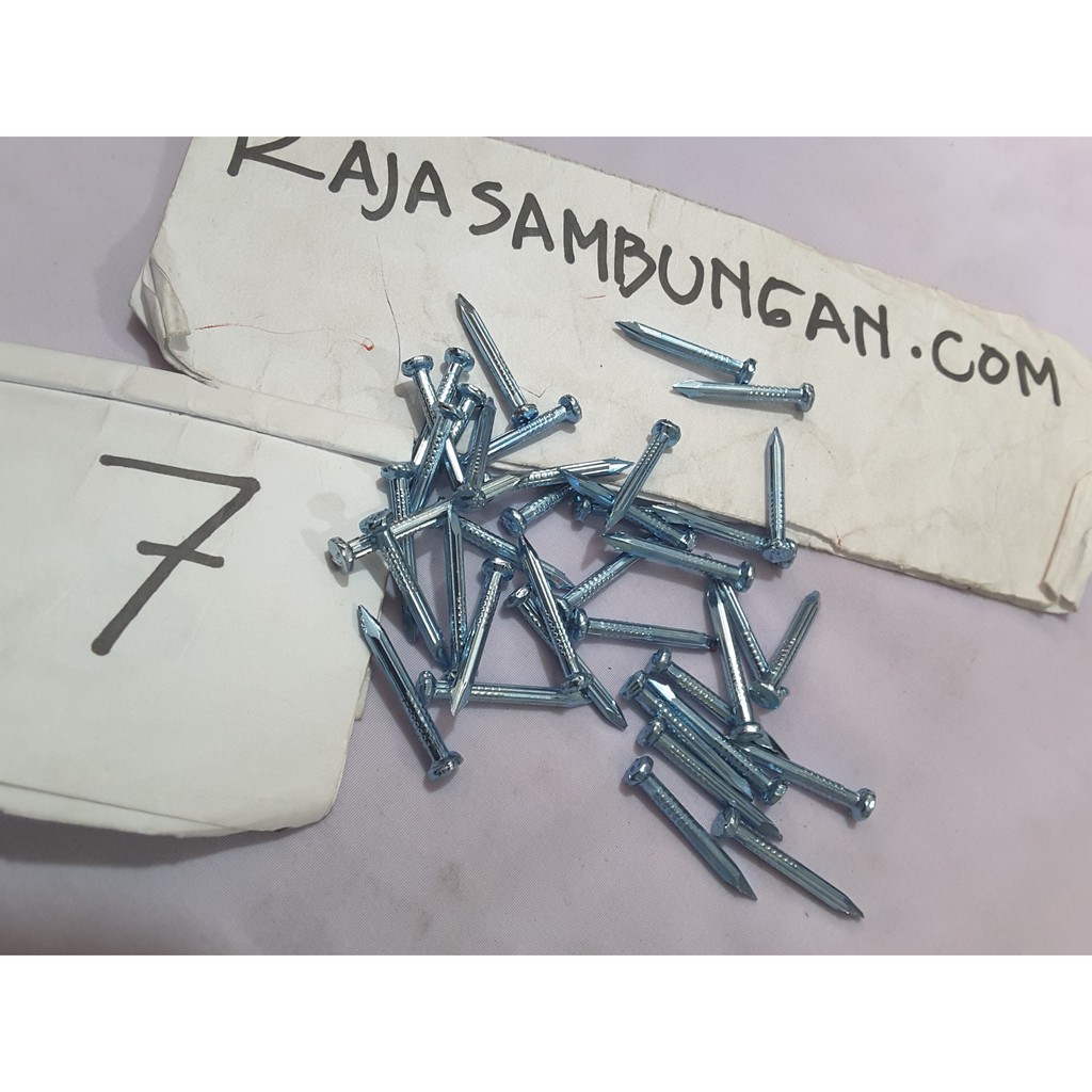 Paku Beton 10 Cm Marabu Putih Paku Galvanis Paku Panjang DISKON7