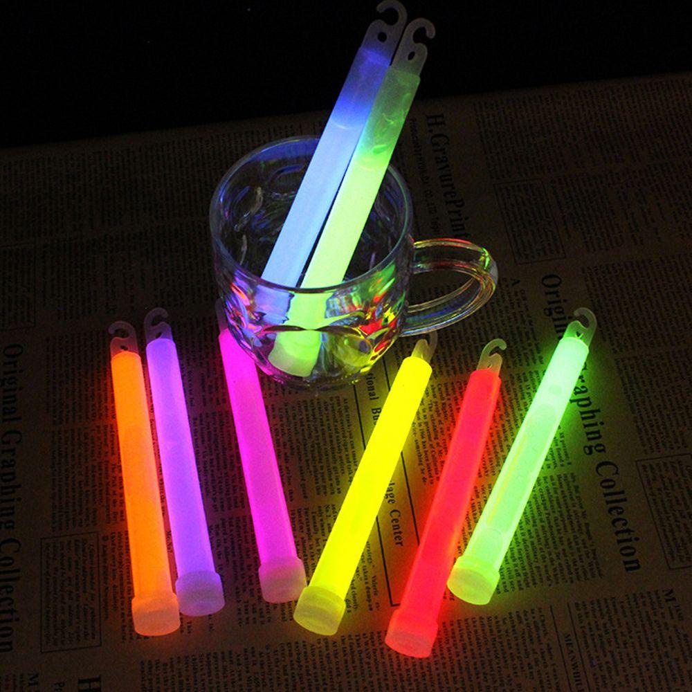 Agustinina Glow Sticks Mainan Anak Industrial Grade Colorful Party Toy Bright Glow Sticks Glow In The Dark Super Terang Camping Outdoor Alat Memancing Pencahayaan