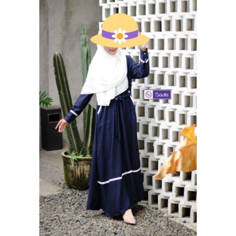 DRESS AMIRA GAMIS WOLYCREPE ZIZEZA ORI SADA HIJAB