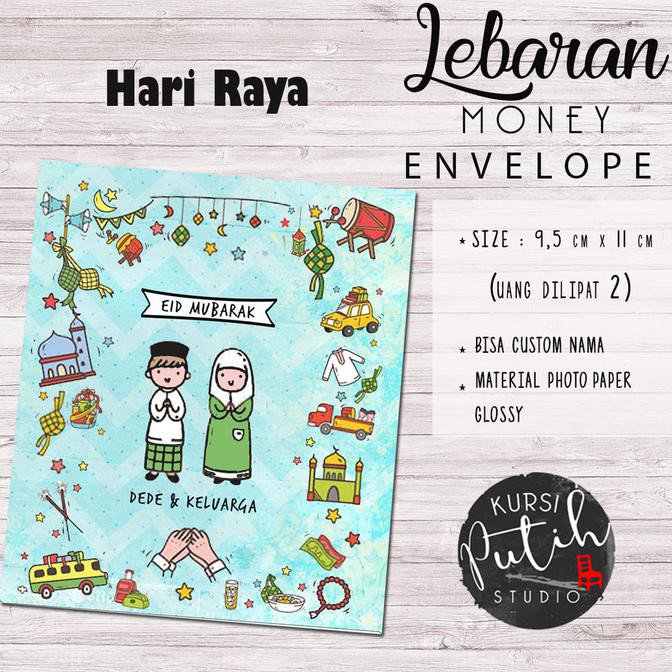 

Ready Stock Amplop Uang Untuk Lebaran / Angpao Bisa Custom Nama - Hari Raya