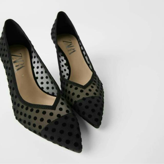 Zara Polkadot Heels Shoes ZS087