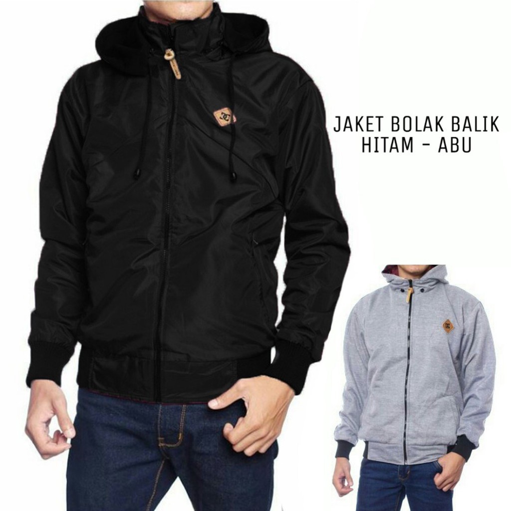 JAKET BOLAK BALIK 2IN1 / JAKET MOTOR / JAKET BB / JAKET PARASUT / JAKET PRIA WANITA / JAKET DISTRO