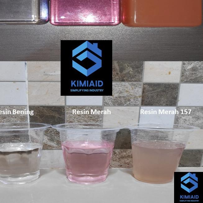 ◊ Resin Bening 1Kg + Katalis 20 Gram - Resin Bening - Resin Polyester - Unsaturated Polyester Resin 