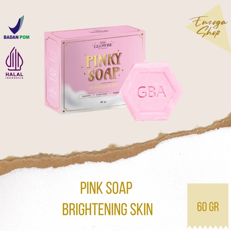 [AGEN RESMI] READY Pinky Soap for Brightening Skin by glowbe beauty sabun whitening