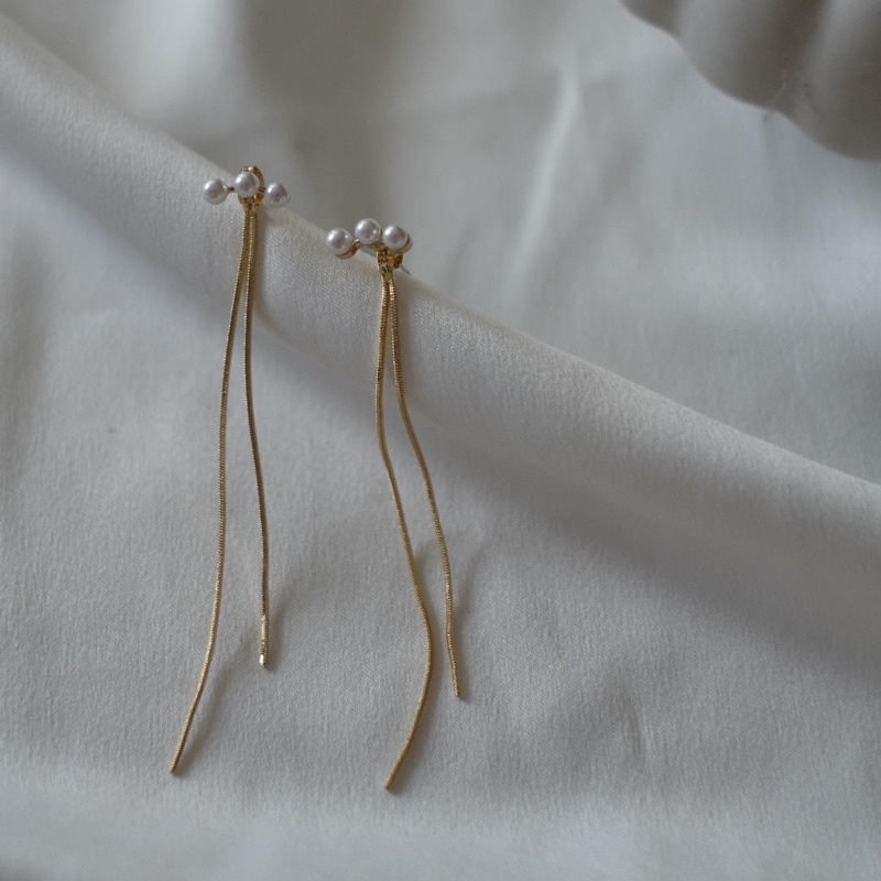 Ark.co - Minorca ( PEARL ; BUTTERFLY ) twoway earrings