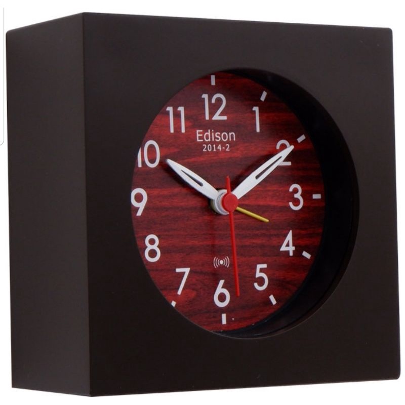 Jam Weker Alarm Edison EDA 2014 Ukuran 110mm x 110mm x 50mm