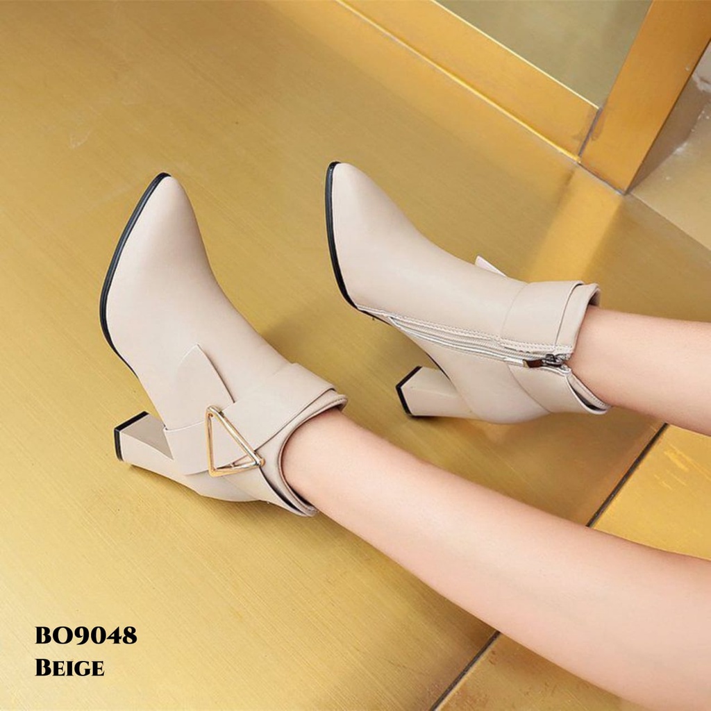 PRF Sepatu Boots Flat Fashion Korean BO9048