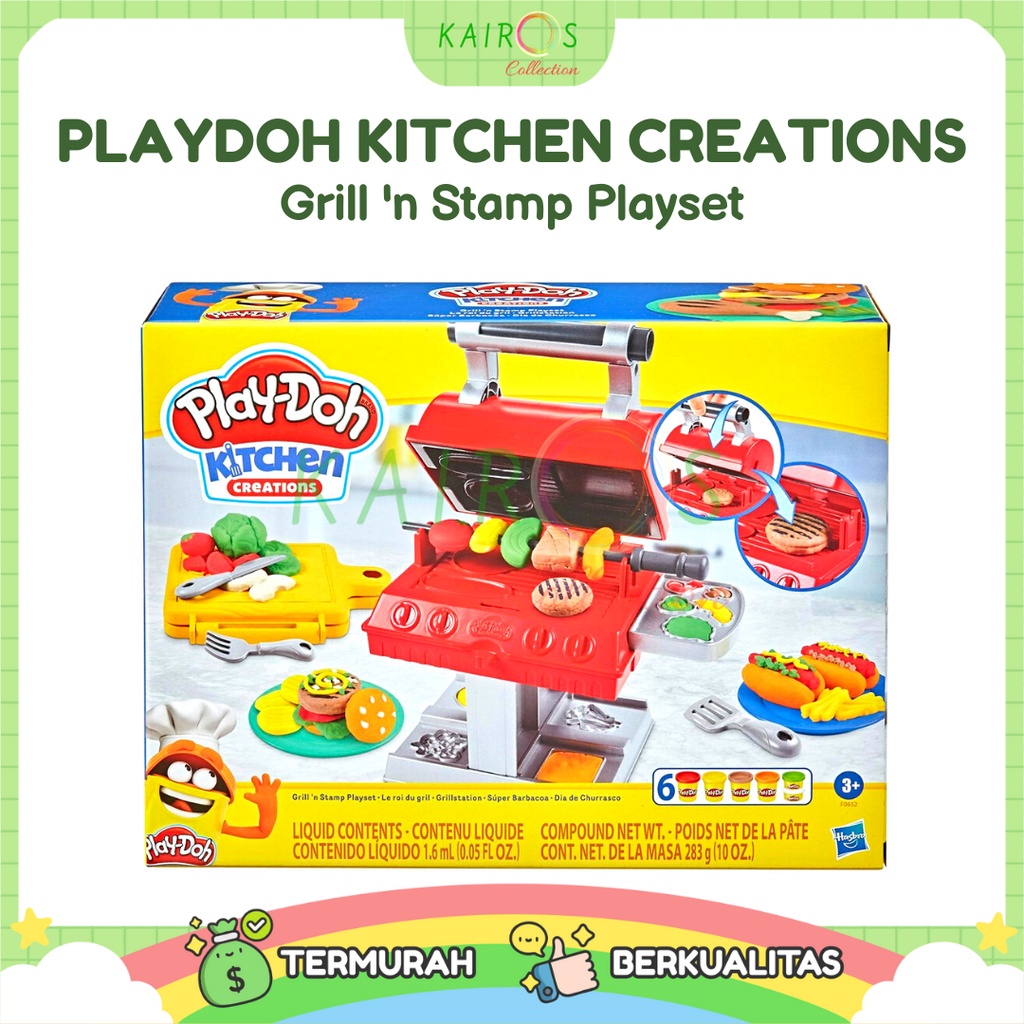 PlayDoh Kitchen Creations Grill 'n Stamp Playset