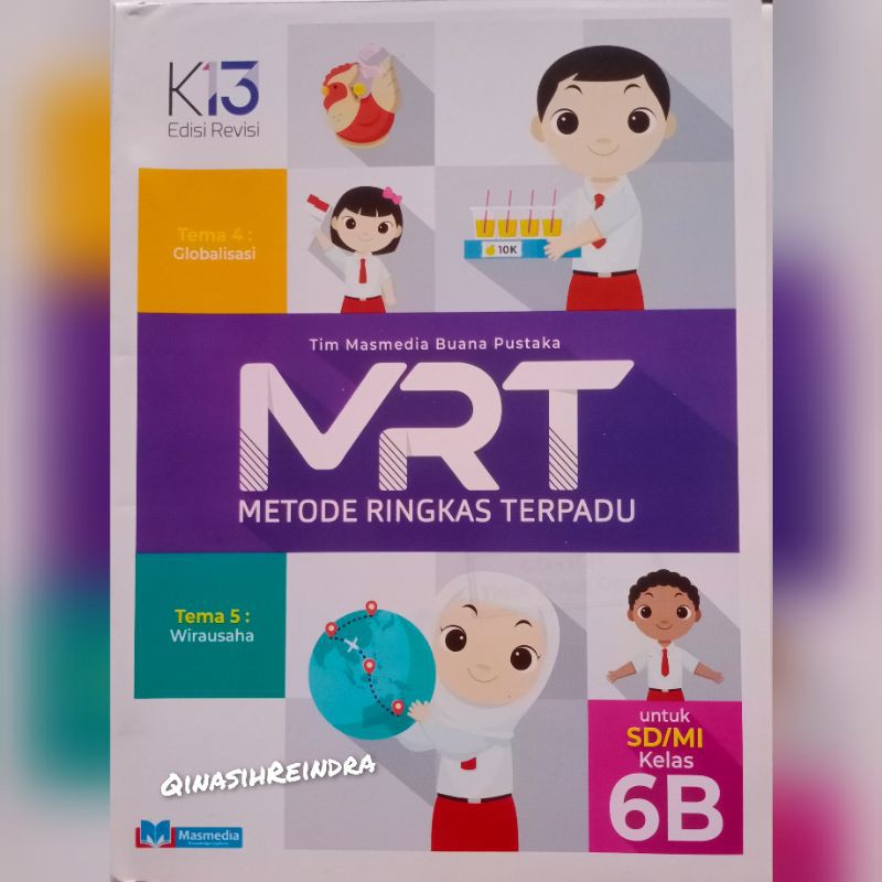 Buku MRT 6B SD/Mi kelas 6 K13 Semester 1