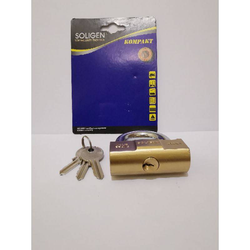 Gembok Kuningan Soligen 70 Mm