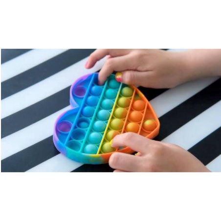 [Grosir] POP IT MURAH RAINBOW DAN PUTIH KARAKTER fidget push Pop Its Fidget Toy Push bubble kids POPIT-3