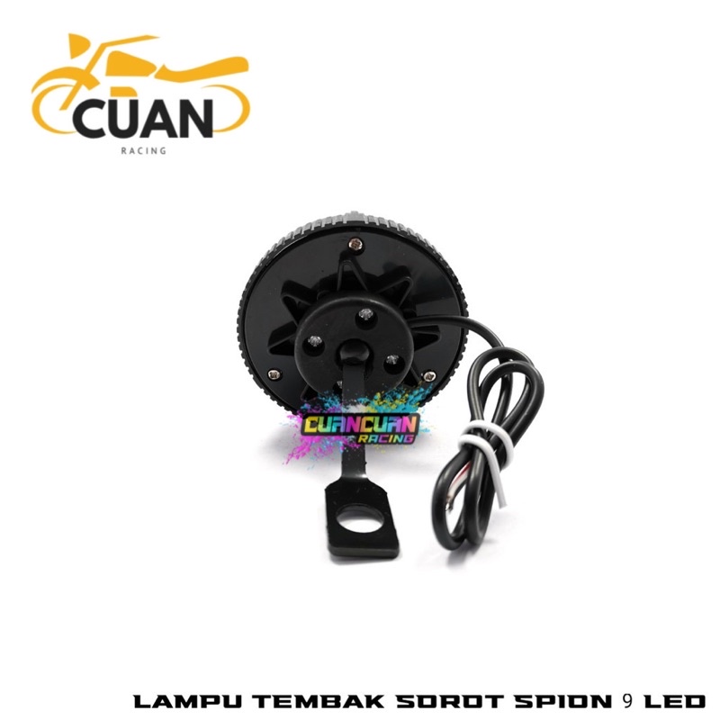 lampu tembak sorot LED bracket spion 9 mata dengan angel aye 5 mode