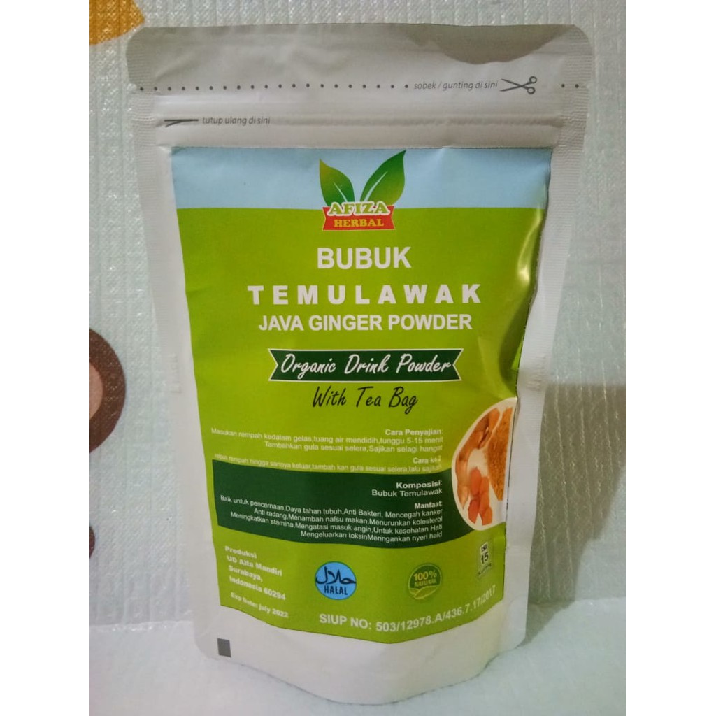 

Teh Herbal Temulawak alami